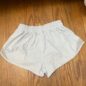 white lululemon shorts